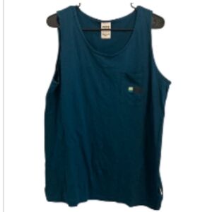 PINK VS Caribbean Blue & Blk Logo Tank Top